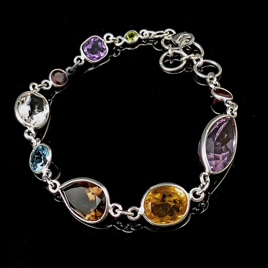 bransoletki srebrne Multigems- bransoleta