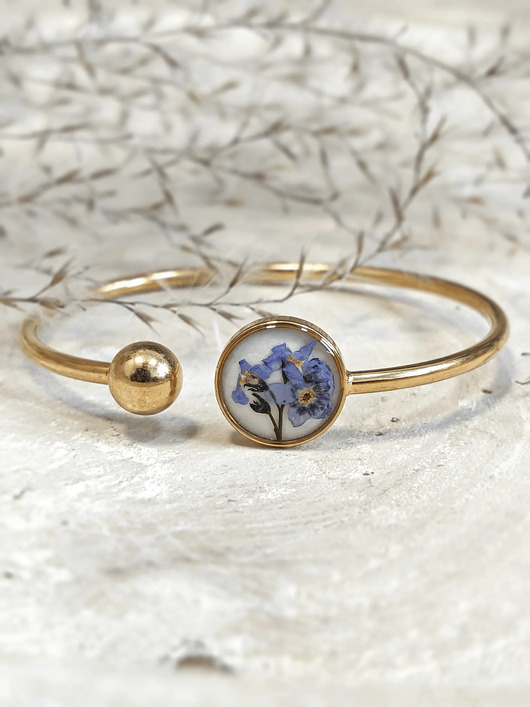 bransoletki z żywicy Bransoletka z kolekcji Niezapominajka