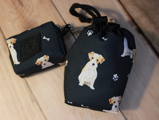 dla zwierząt różne Zestaw saszetka na smaczki i woreczki  # jack russell terrier
