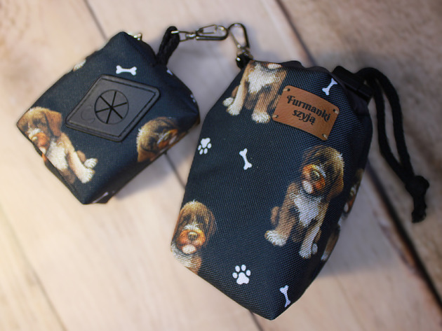 dla zwierząt różne Zestaw saszetka na smaczki i woreczki  # lagotto