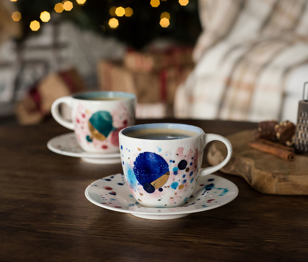 filiżanki Porcelanowa kosmiczna filiżanka