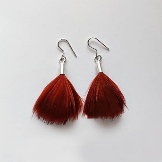 kolczyki z piórami PIÓRKO kolczyki