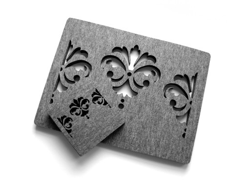 filcowe podkładki felt label