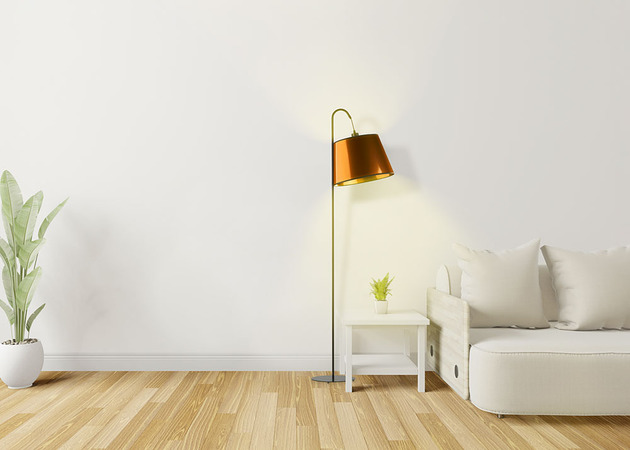 lampy podłogowe Industrialna lampa stojąca do salonu TALLIN MIRROR