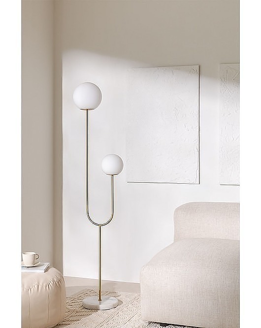 lampy podłogowe Lampa Podłogowa Lampa Metalowa Oro Doble 157 cm