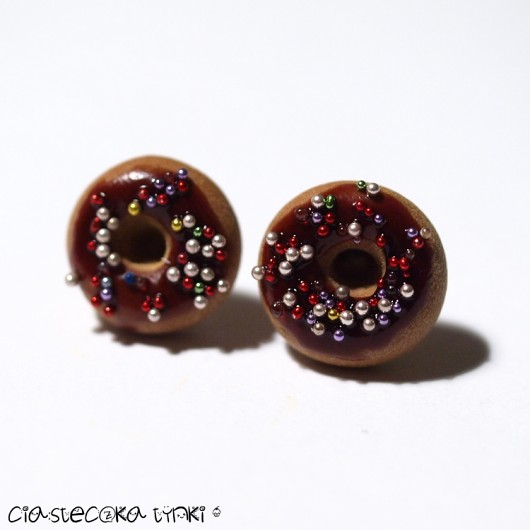 kolczyki donuty ciasteczkatynki