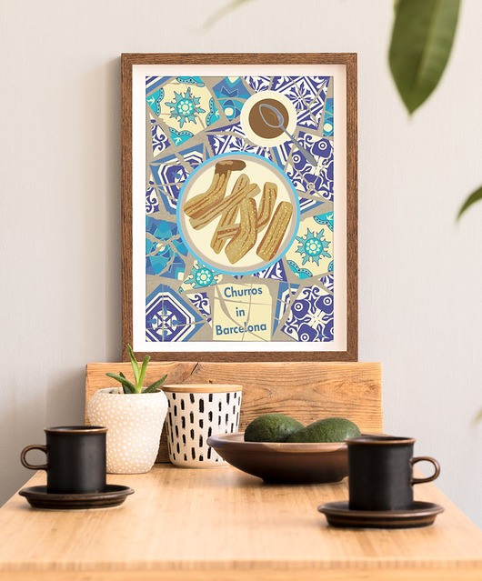 plakaty Churros - plakat fine art 50x70 cm