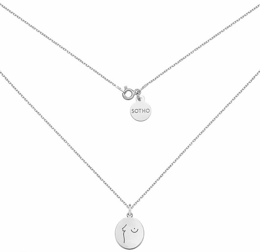 srebrne naszyjniki Srebrny medalion Body N1