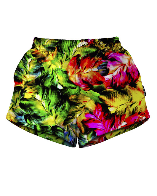 szorty damskie Shorty Spodenki Damskie DR.CROW Jungle Leaves