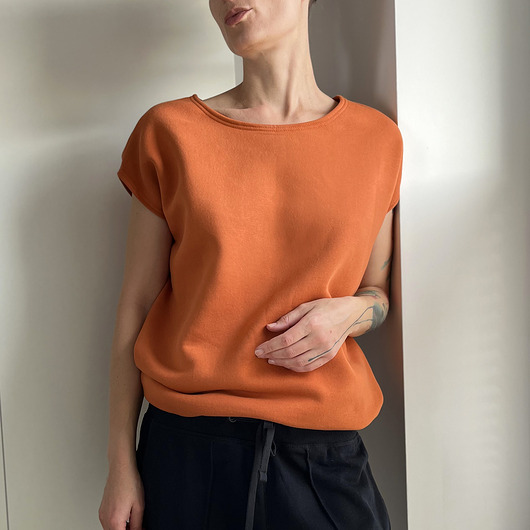 topy damskie Gruby Rudy Bezrękawnik