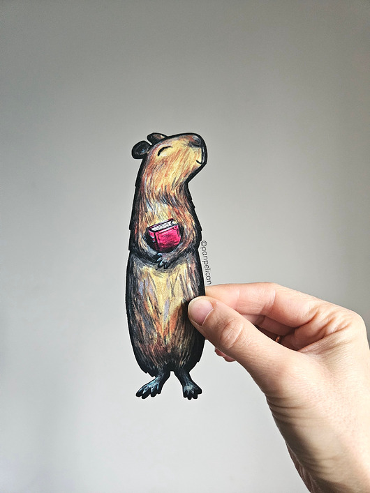 zakładki do książek Zakładka do ksiązki Kapibara