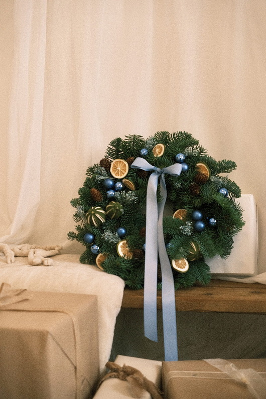 wianki bożonarodzeniowe Wianek świąteczny "Sereno"