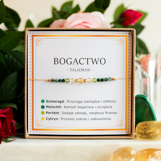 bransoletki na sznurku Talizman Bogactwo - Bransoletka Amulet Pieniądze Obfitość Fortuna Sukces