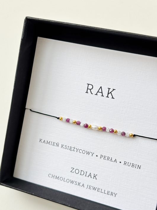 bransoletki na sznurku Zodiak bransoletka RAK