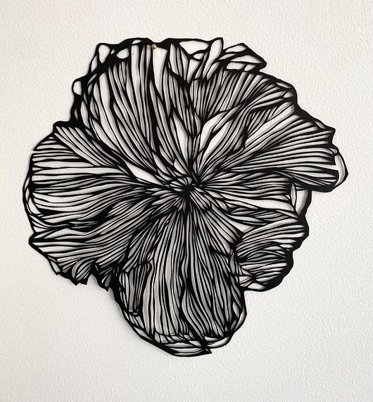 inne Wycinanka Black Flower II