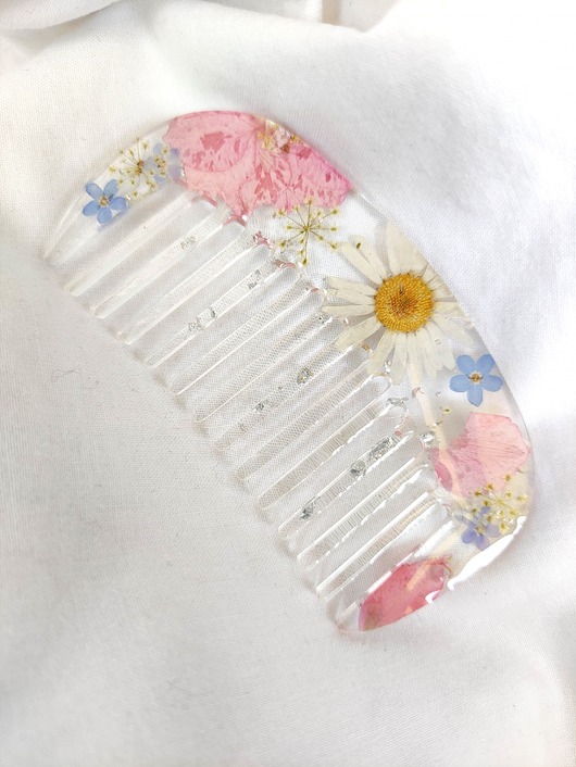 do włosów różne Grzebień z żywicy z kwiatami