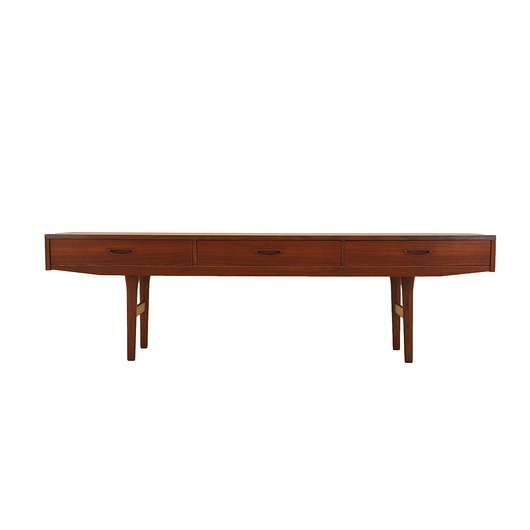 komody Lowboard tekowy, duński design, lata 60, produkcja: Dania