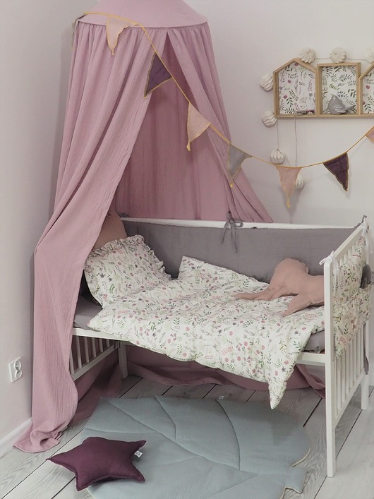 namioty i tipi dla dzieci Muślinowy Baldachim Brudny róż