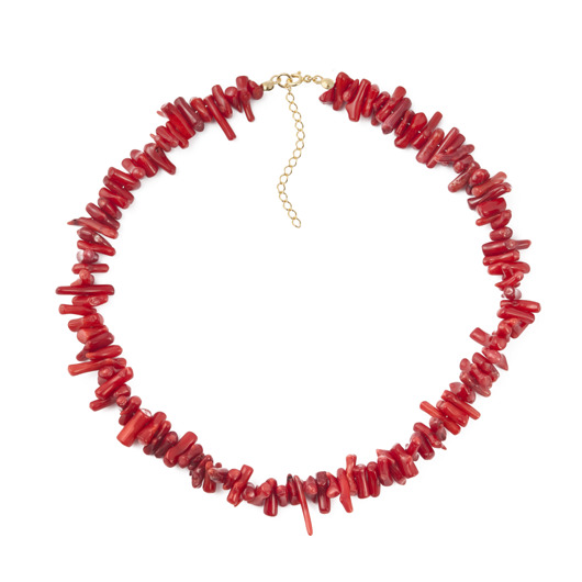 naszyjniki - inne Naszyjnik CORAL red & pink - personalizacja na zamówienie