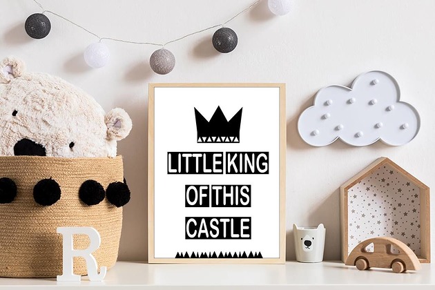 obrazy i plakaty do pokoju dziecięcego Little king