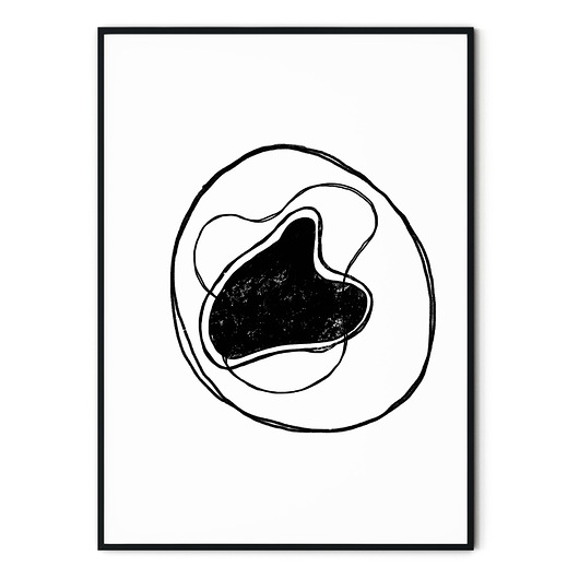 Plakat skandynawski B&W Abstrakcja no. 4 myscandi