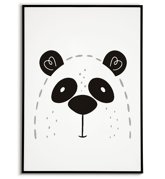 plakaty Plakat do pokoju dziecięcego - PANDA