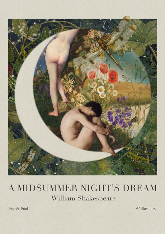 plakaty Plakat Fine Art giclee kolaż A MIDSUMMER NIGHT'S DREAM
