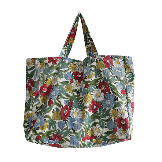 torby na zakupy Torba na zakupy w kwiaty; bawełnina, handmade