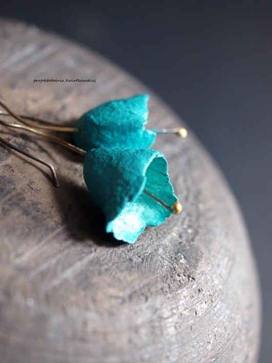 kolczyki wire wrapping Campanula 1