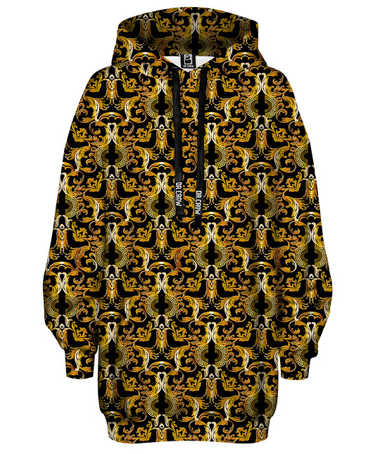 bluza z kapturem damska Bluza Oversize Tunika DR.CROW Roccobarocco