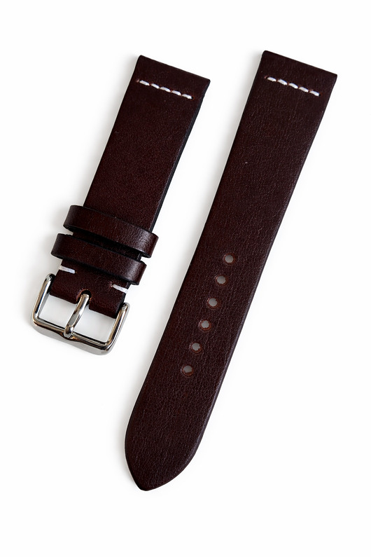 zegarki różne Pasek do zegarka  rozm: 20mm ciemno brązowy czekoladowy