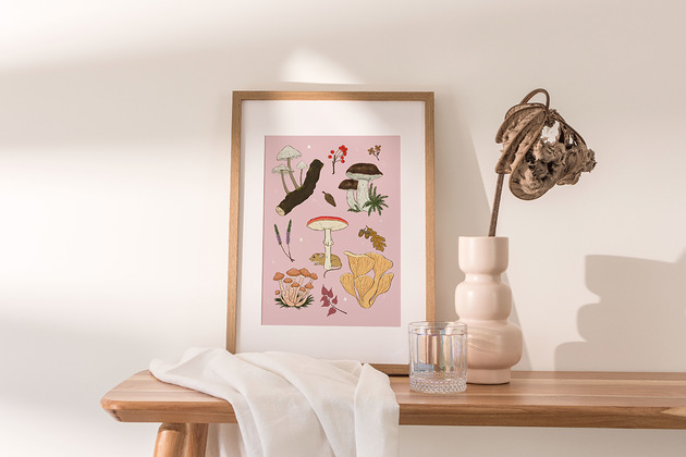 grafiki i ilustracje Plakat "Grzyby"  wydruk