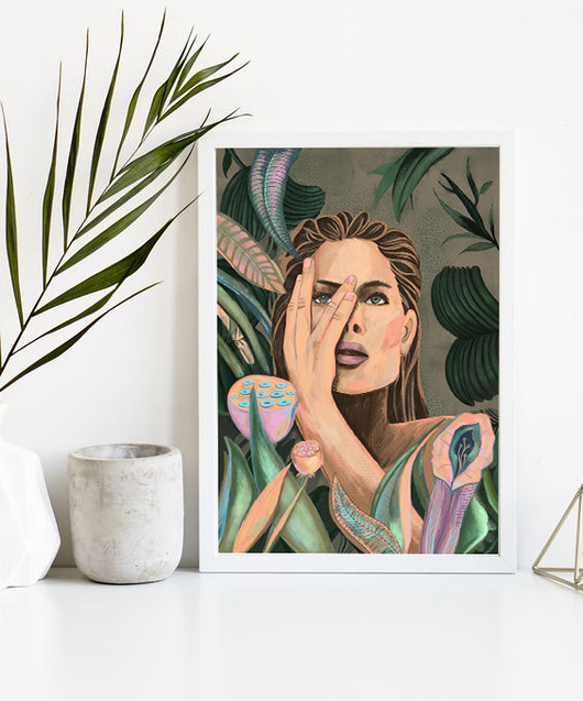 grafiki i ilustracje Plakat Kobieta