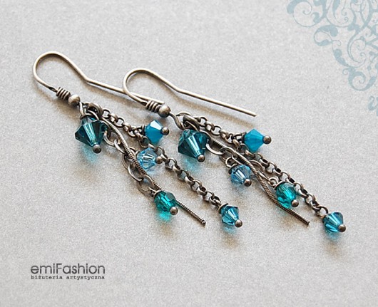 kryształ Swarovski Blue MAREMI Jewelry