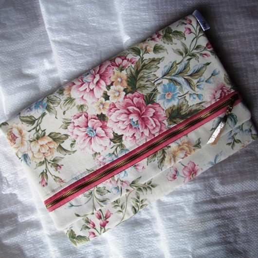 Kopertówka XL Floral+Zamek+Rozkładana Kinga Langenfeld