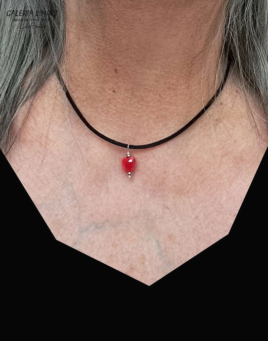 wisiory Cudne serduszko z pięknej ceramiki prezent  handmade dla ukochanej osoby