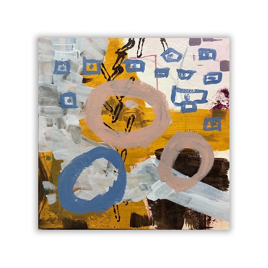 obrazy Obraz na płótnie 3D abstrakcyjny Lemon Couple I 50 x 50 cm