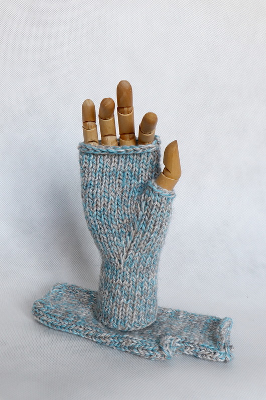 rękawiczki damskie Mitenki Ela-bezszwowe rękawiczki bez palców z krótkim kciukiem