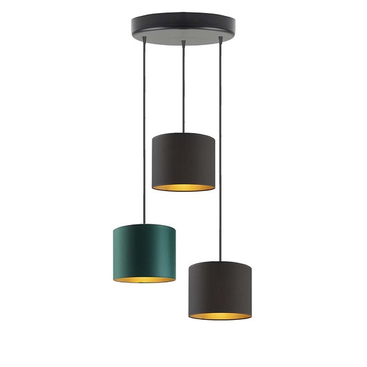 lampy wiszące 3-płomienna lampa wisząca do salonu PUEBLO GOLD