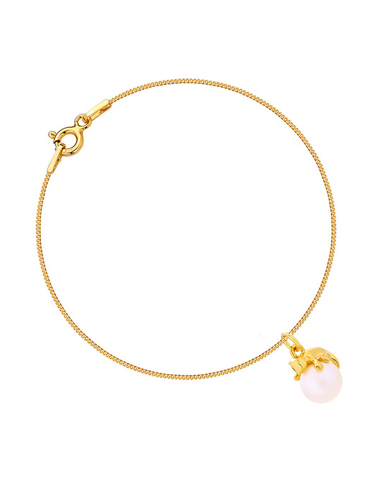 Bransoletka z kotkiem z perełką Swarovski /1951/ MYNESS