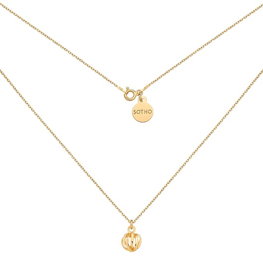 złote naszyjniki Złoty naszyjnik z ozdobną zawieszką