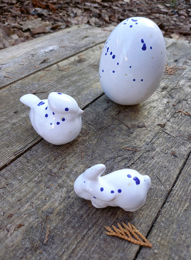 figurki i rzeźby Wielkanoc - komplet  - ceramika art