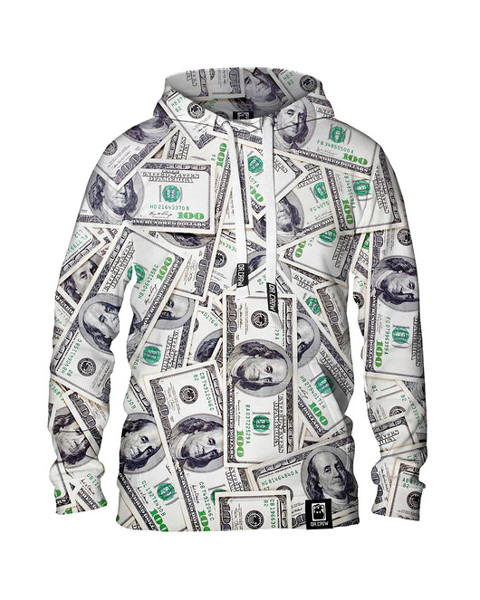 bluzy męskie Męska Bluza z kapturem DR.CROW Dollars