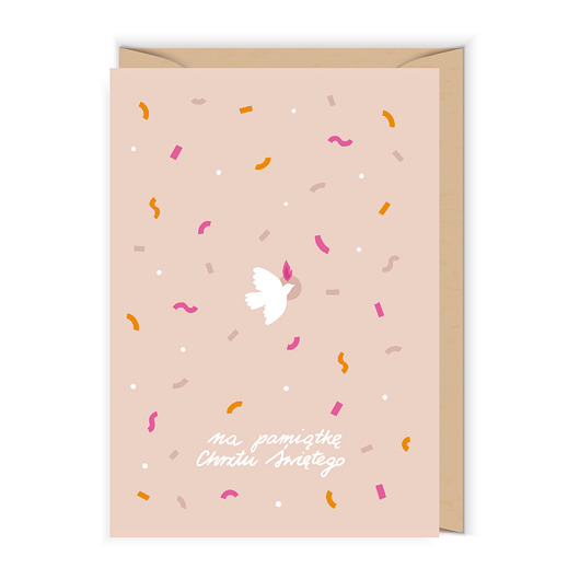 kartki, zaproszenia na chrzest Kartka na Chrzest Confetti