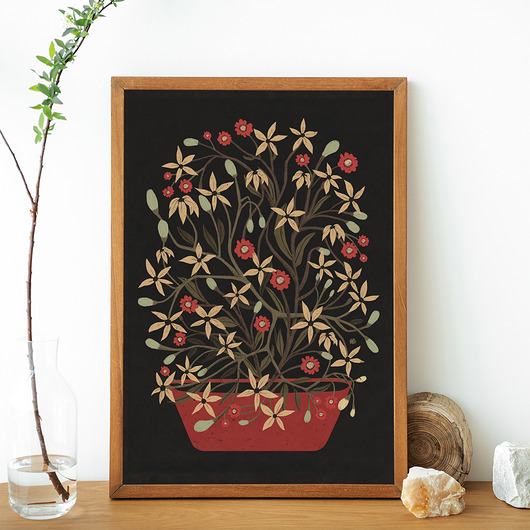 grafiki i ilustracje Keep growing, plakat botaniczny, plakat kwiaty