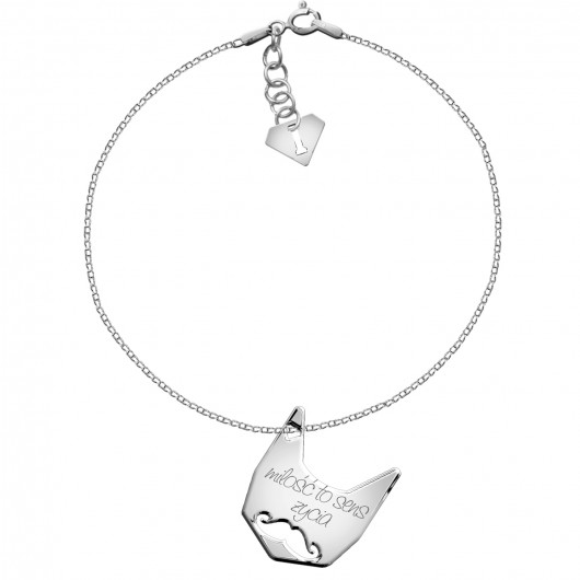 Bransoletka Charming - cat gentelman grawer by ilo