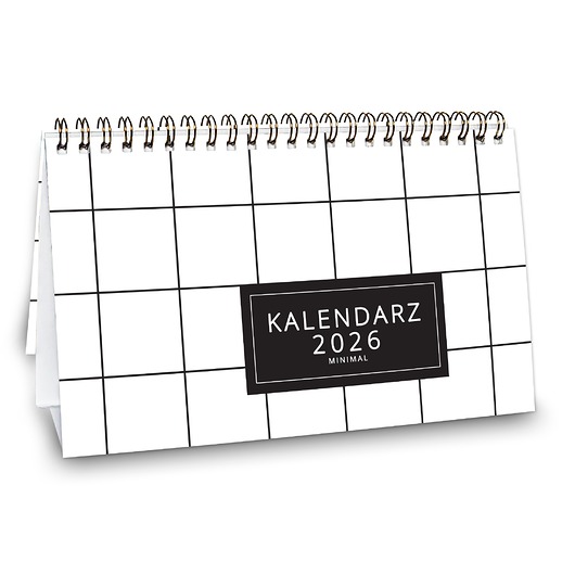 kalendarze i plannery Kalendarz biurkowy 2026 MINIMAL na biurko wolnostojący
