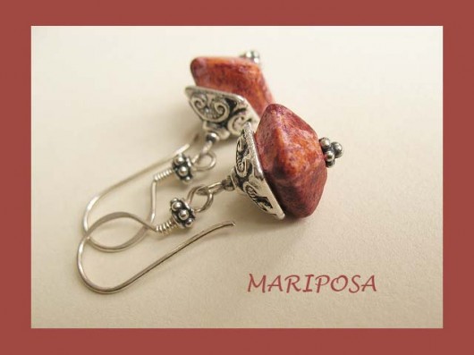 ceramica koralowa exclusive - kolczyki mariposa