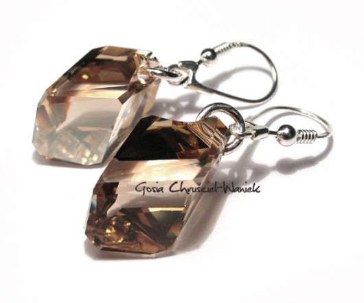 kryształ Swarovski i srebro. Gosia Chruściel-Waniek