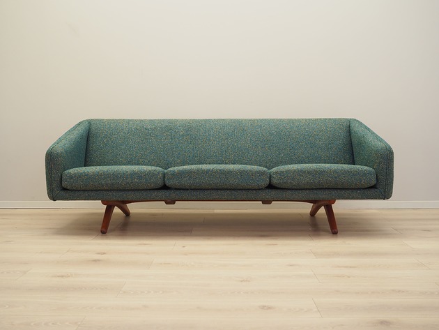 sofy i szezlongi Sofa zielony melanż,  lata 60,  A. Mikael Laursen, Illum Wikkels